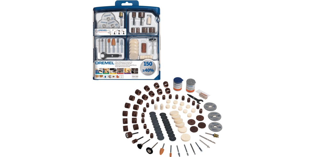 150 pieces DREMEL® Multipurpose Accessory Set (724) image 1