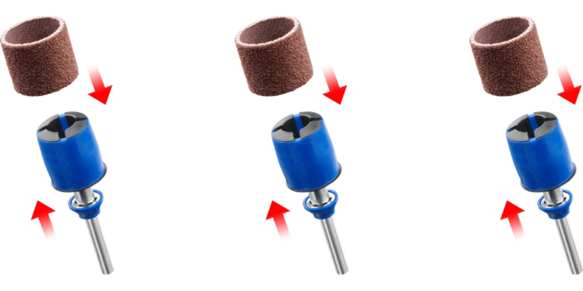 DREMEL® EZ SpeedClic: sanding mandrel & sanding bands (SC407) 3 pieces image 3