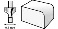 Router Bit (HSS) 9,5 mm (615) image 2