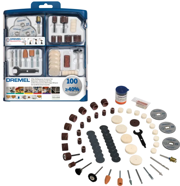 100 pieces DREMEL® Multipurpose Accessory Set (723)