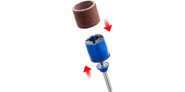 DREMEL® EZ SpeedClic: sanding mandrel & sanding bands (SC407) 3 pieces