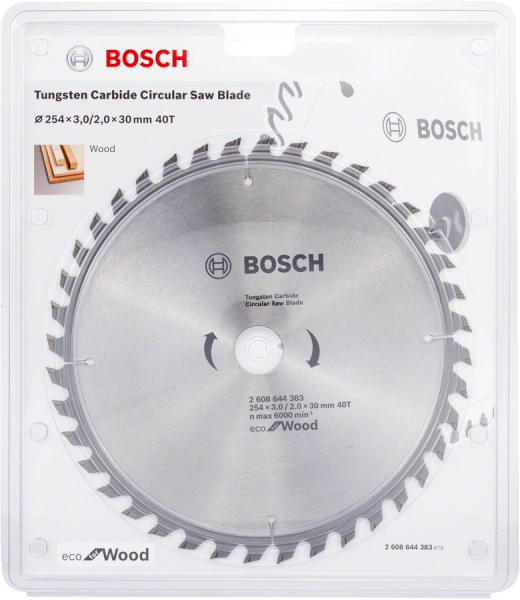 Eco for Wood Circular Saw Blade  254 30 3/2 40 1 Pcs