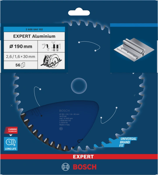 EXPERT Aluminium Circular Saw Blade 190 30