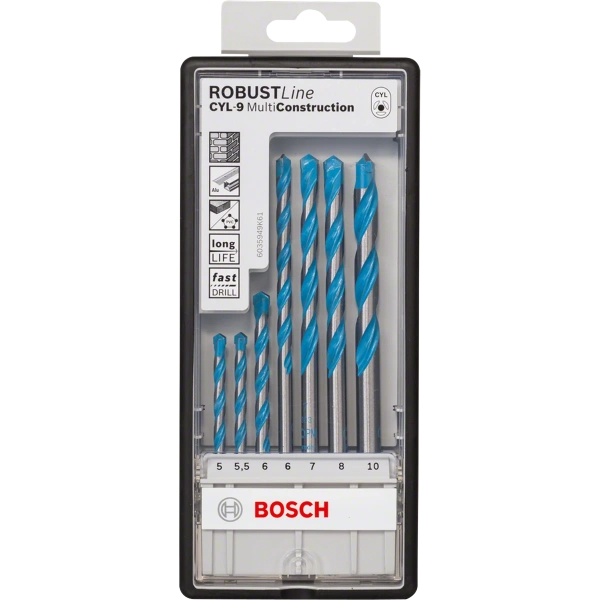 7-piece CYL-9 MultiConstruction drill bit set 5 - 10 mm image 1