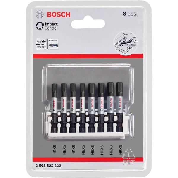 Impact Control Power Bit pack, 8-piece 4xH5, 4xH6 image 1