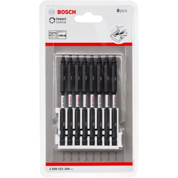 Impact Control Screwdriver Bit pack, 8-piece image 1