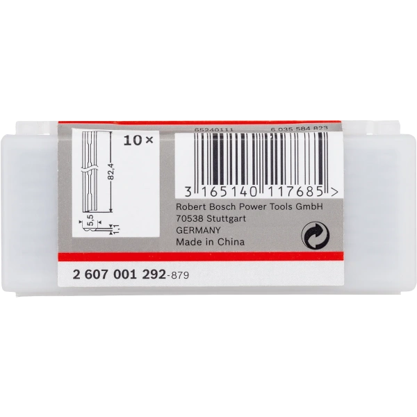 Planer knife 82 mm, straight, tungsten carbide, 40°. image 1