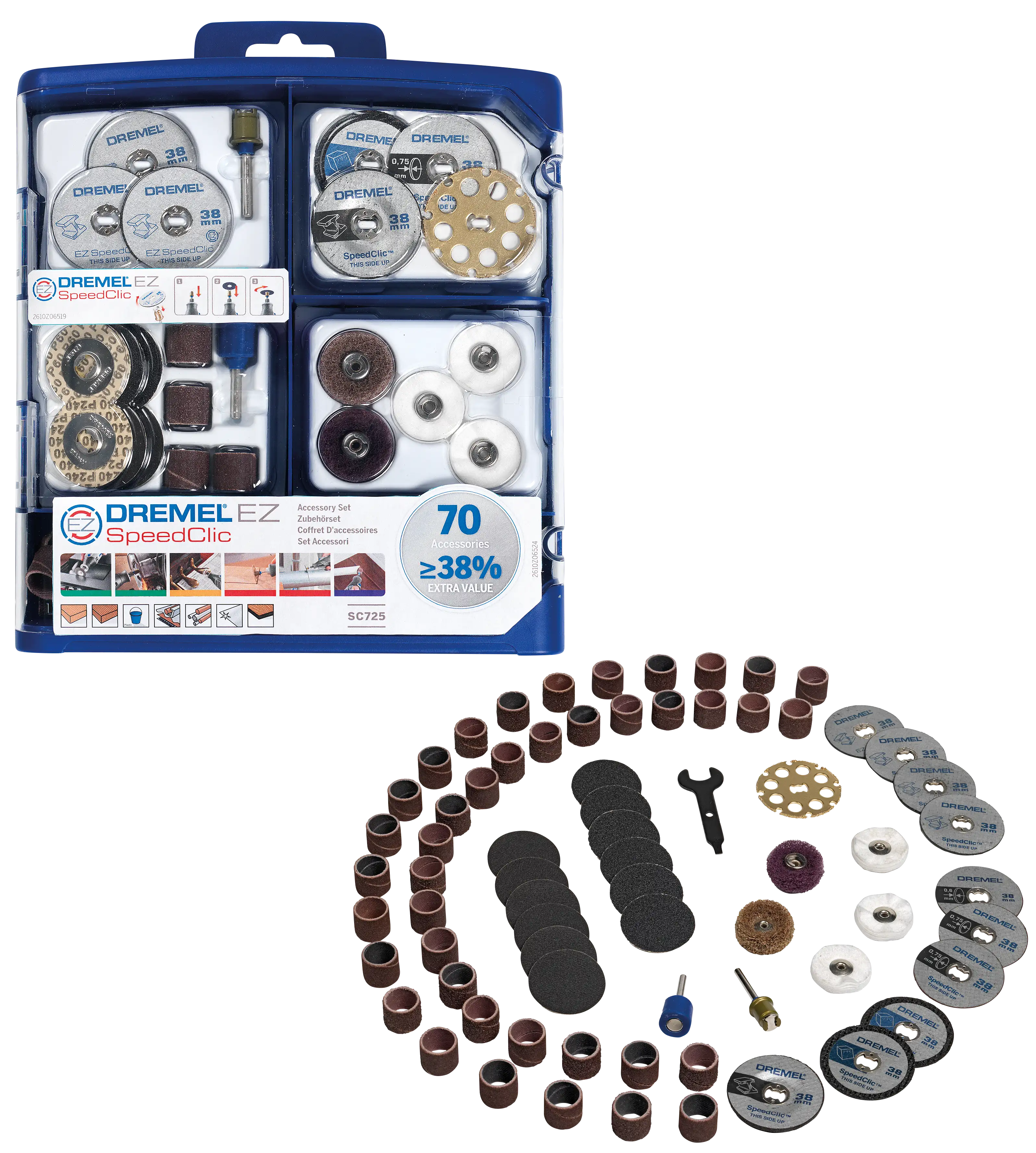 Dremel აქსესუარების სისტემა